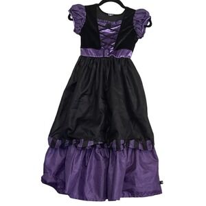 Kids Girls Black & Purple Costume Dress‎ Halloween Cosplay